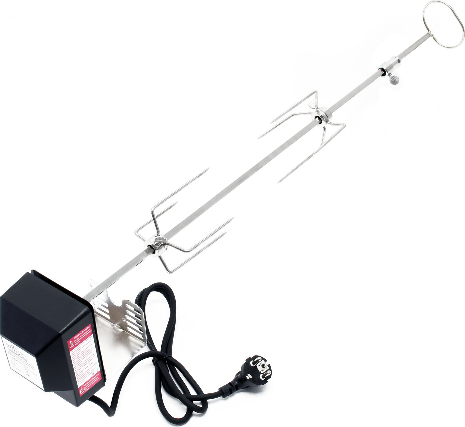 Forchetta Per Girarrosto In Acciaio Inox – 28 O 34 Cm, Antiruggine, Perfetta Per Grigliare Pollo E Carne All’Aperto