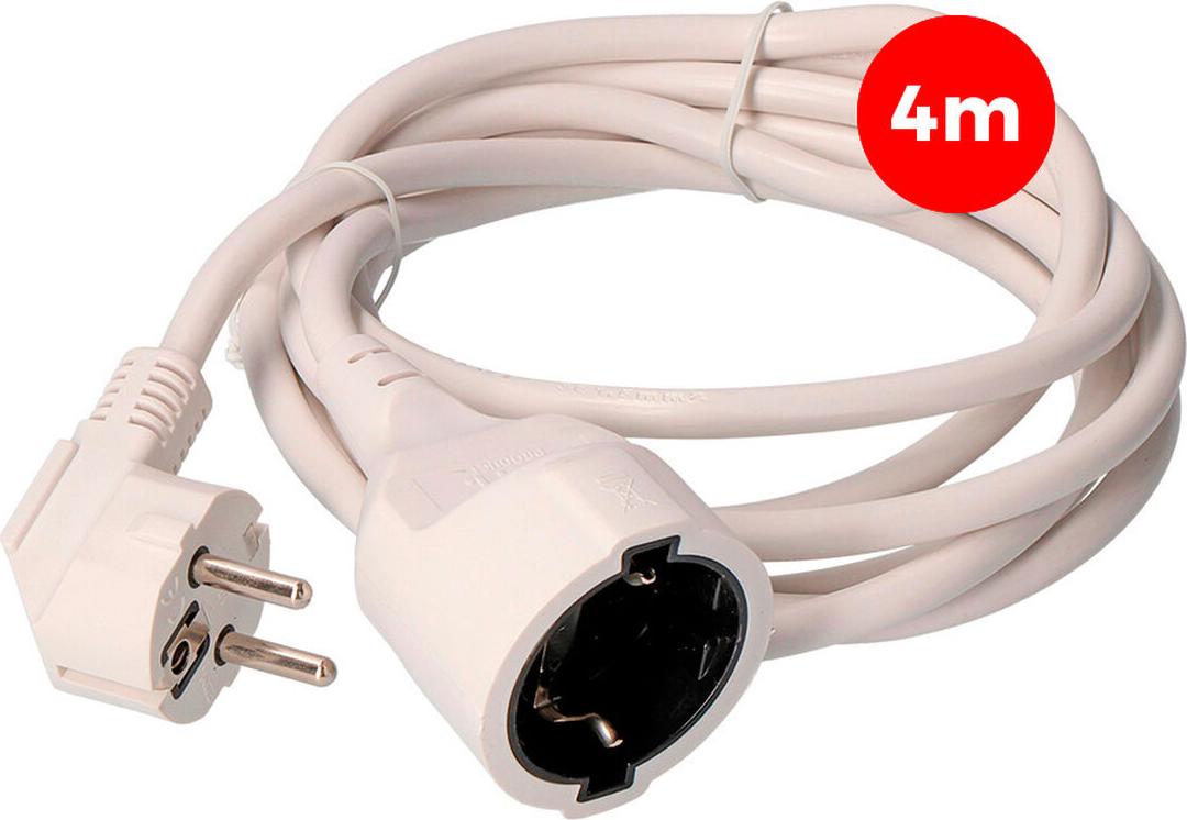 Verlängerungskabel EDM 23203 Weiß