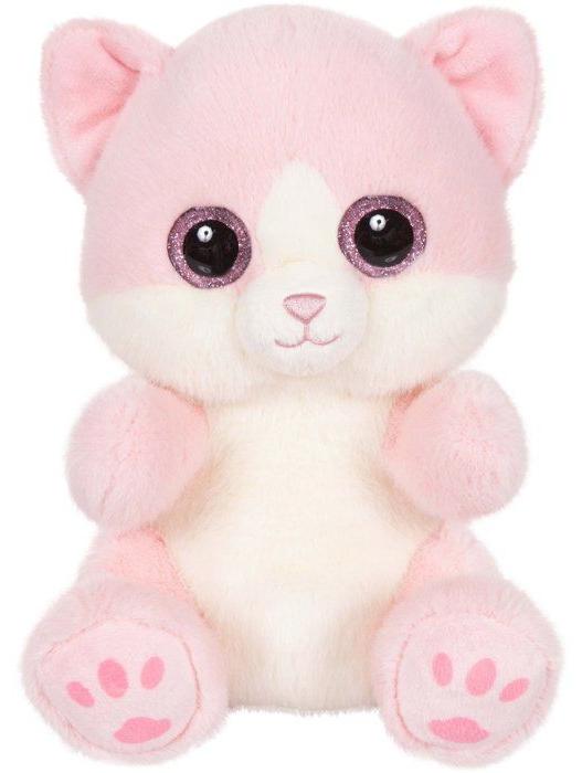 Plüschtier Chat PINKY Cutydoos, Rosa Puder, 23 cm, Weiche Textur AABMZ56247