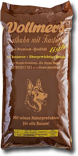 Vollmers Vollmer's Truthahn mit Kartoffel Light, Senior, jede Rasse, Kartoffel, Truthahn, 15 kg 207