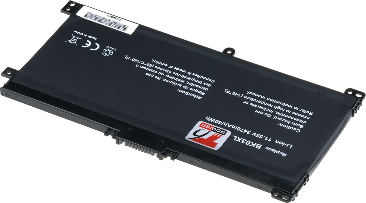HP Pavilion 14-ba000, 14-ba100, 14-ba200 x360 series, 3470mAh, 40Wh, 3cell, Li-ion