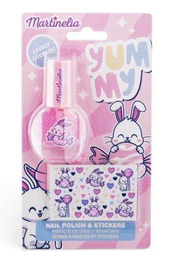 Yummy Nail Polish and Nail Stickers Set