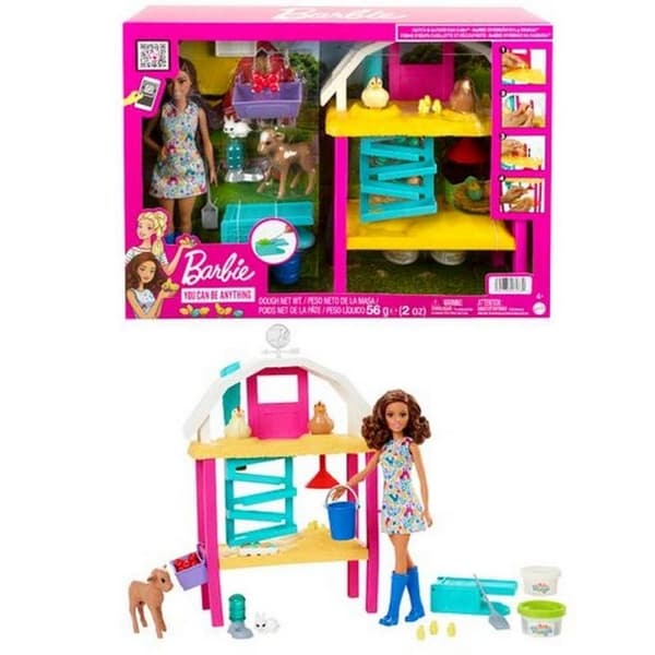 MATTEL BRB Fattoria dei polli set da gioco Barbie con