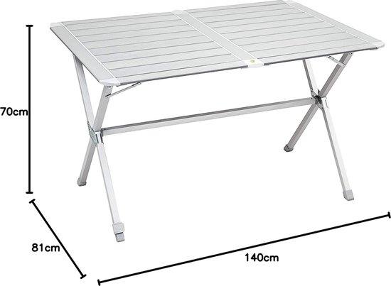 Famanu Campingtisch höhenverstellbar - 81 x 140 cm SHSHOP
