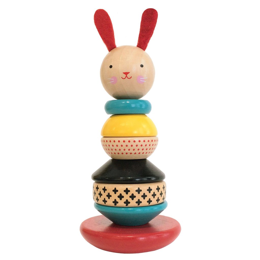 Sonstige Verlage Petit Collage Rabbit Holz-stapelspielzeug Golden Golden One Size 448623