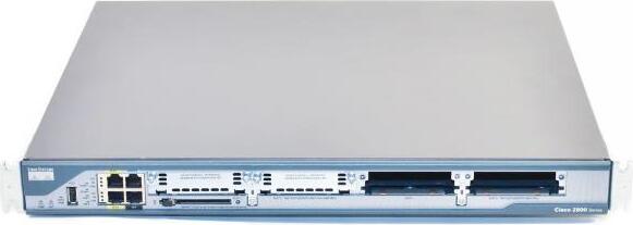 Cisco 2800 2801 Router - 2 porty - 2 porty RJ-45 - port pre správu - 8.0 - 128 MB - Fast Ethernet - 1U - montáž do stojana, stolný - 90 dní