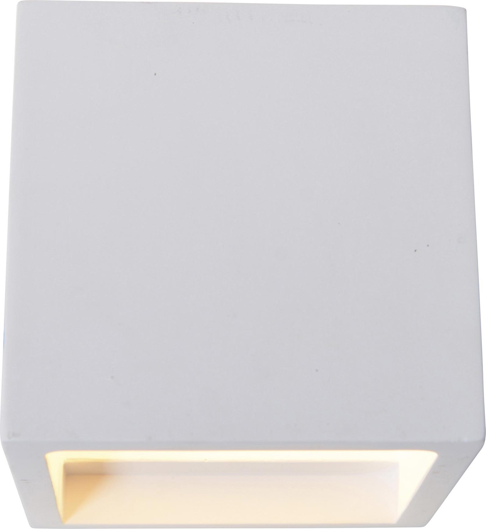 Näve Leuchten LED Wandleuchte s: 11,5cm LED Wandleuchte s: 11,5cm Wandleuchten - LED Wandleuchte s: 11,5cm, Wandlampe im Modern Style, ausGips in weiß, 11,5 cm hoch, Maße 11,5 x 11,5 cm, inkl. LED