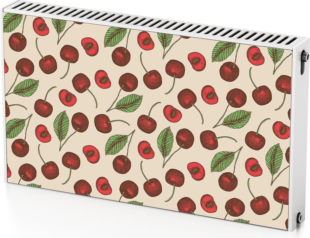 coloray Kirschfrucht – Magnetische Heizkörperabdeckung – 100x60 cm – Magnet Heizkörperabdeckung – 3D Würfel – Heizkörperverkleidung – Magnetische Wandverkleidung – Wetterfest 010220260010000029112