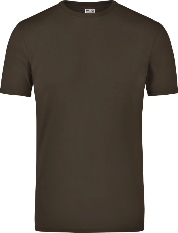 James & Nicholson Elastic-T T-Shirt mit Elasthan brown, Gr. L JN055br/L