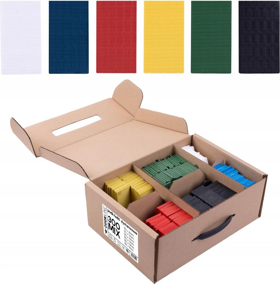 Deckline Distanzunterlagen M40300 - 40x100mm - 300 Stück - langlebig - vielseitig - präzise Montage