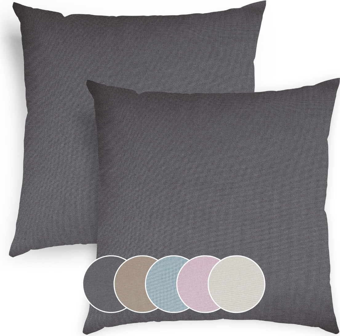 JOTOM Set van 2 corduroy kussenslopen, decoratieve sierkussens, kussenhoezen voor sofa, bank, woonkamer, 40 x 40 cm, okergeel