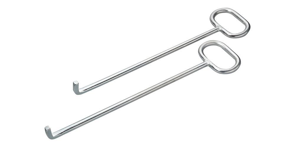 Harkers Fachgrosshandel für Armaturen Kanaldeckelheber L.600mm m.L-Haken verz.HÄRKE 48001