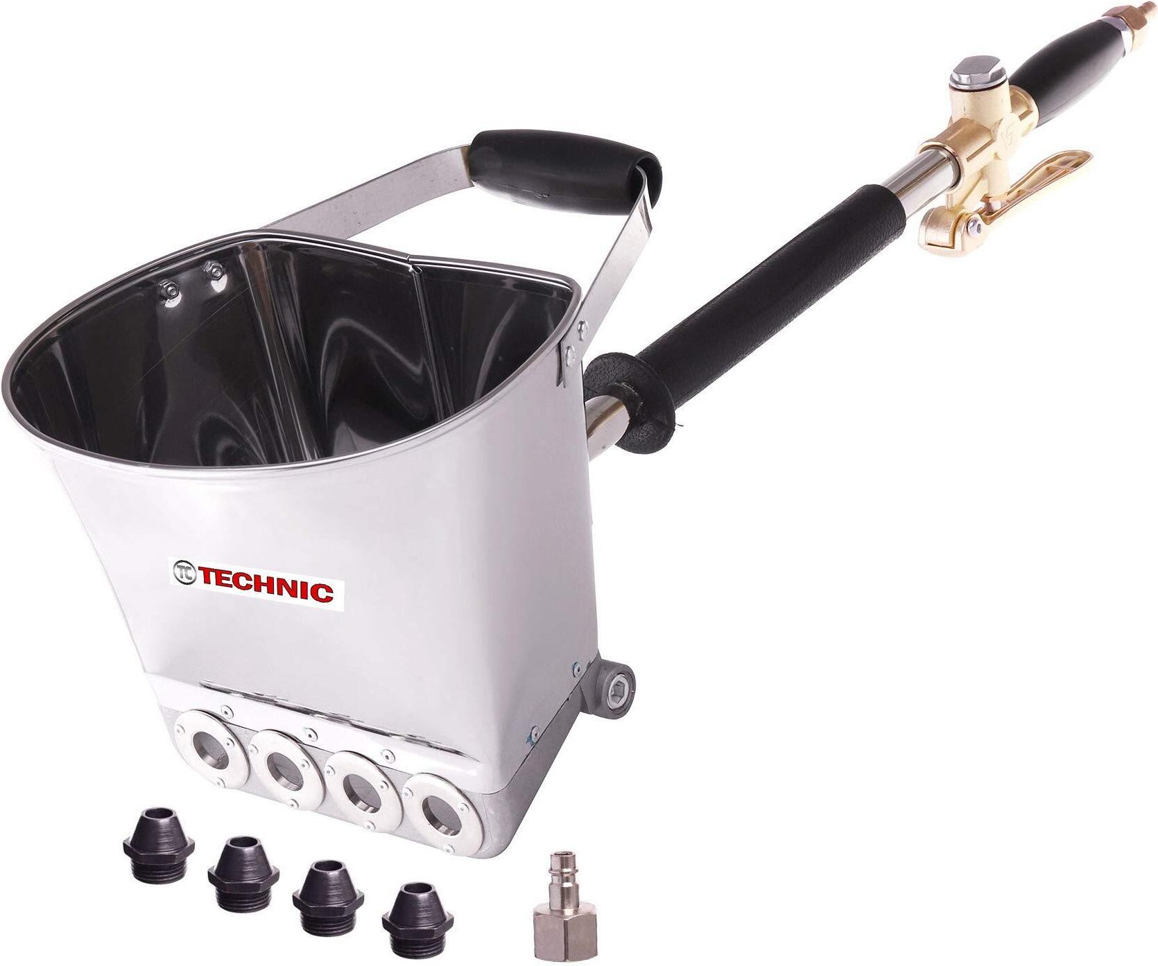 TC Technic Verputzmaschine für Wände, Putze, Mörtel, Metalldüsen D011A