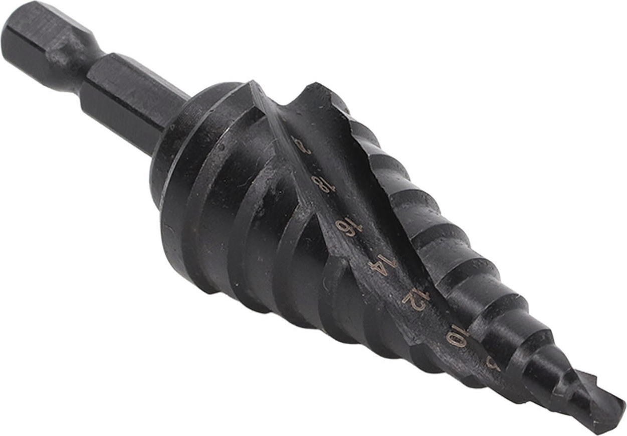 Cocosity Stufenbohrer,HSS-Stufenbohrer,Stufenbohrer,Spiralnut-Stufenbohrer,Pagodenbohrer,Stufenbohrer mit Sechskantschaft,Lochfräser