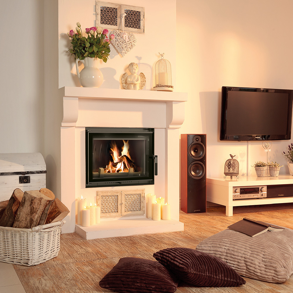 Liatinový krb Zuzia eco 12 kW Ø 150 deco