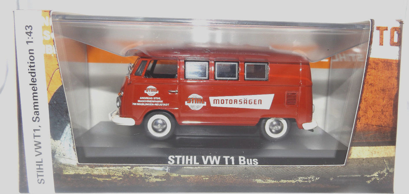 Stihl VW Bus T1 1955 1:43 Sammlerstück Bus Bulli Transporter Kinder Sammler 04649350100