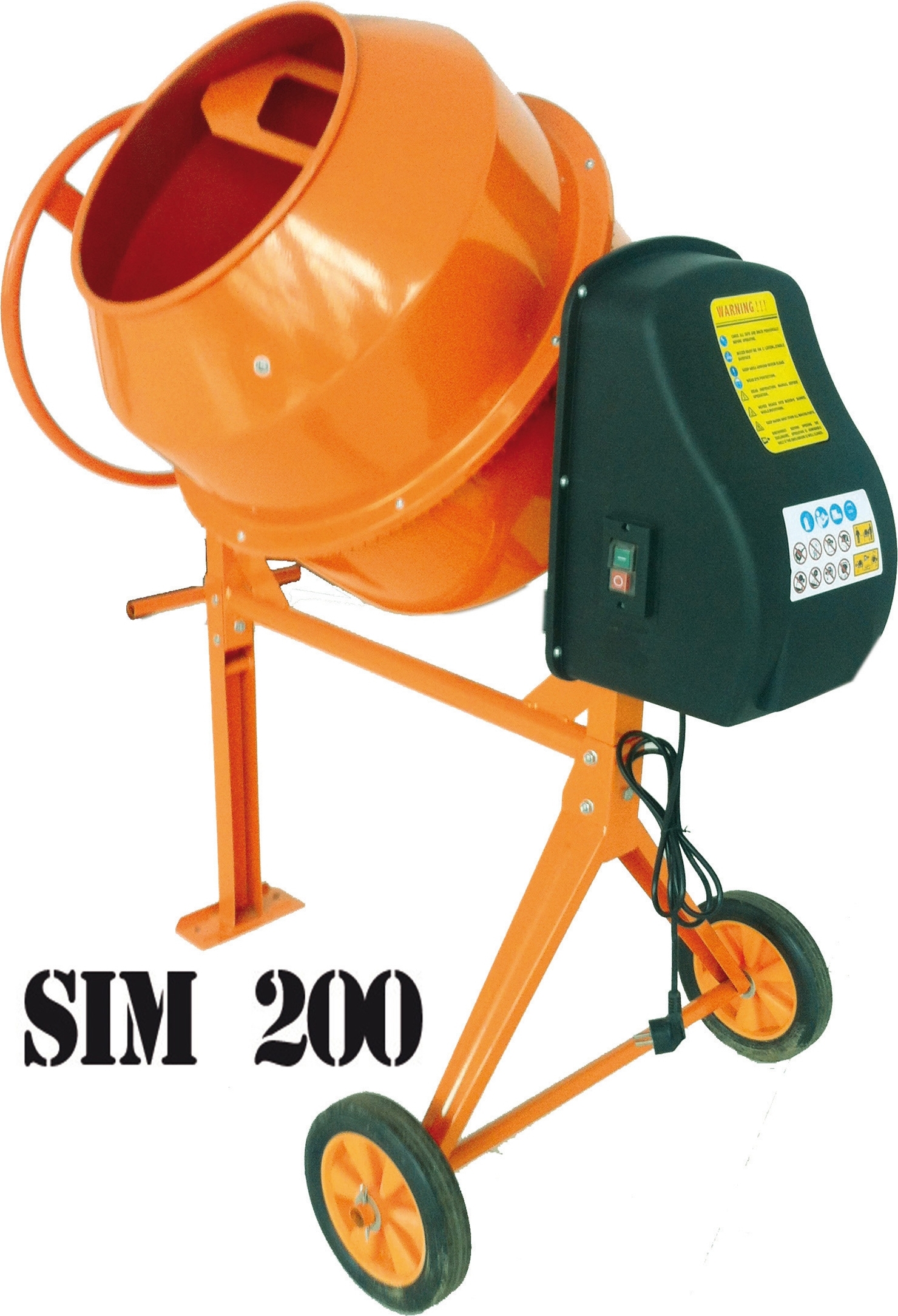 GRAFICA MA.RO S.R.L. Betonmischmaschine SIM200 200L 800W 230V Betonmischer Mischmaschine