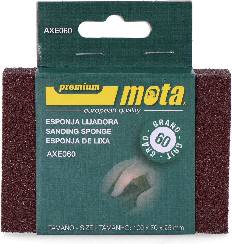 JS CORP. Schleifschwamm aus Aluminiumoxid Körnung 60 Axe060 Mota 39484