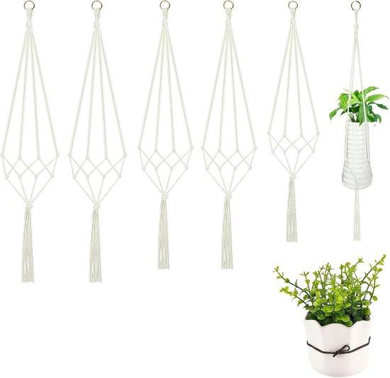 OEM Macramé Pflanzenhänger Set 6 Stück Katoen 90-122 cm 2026