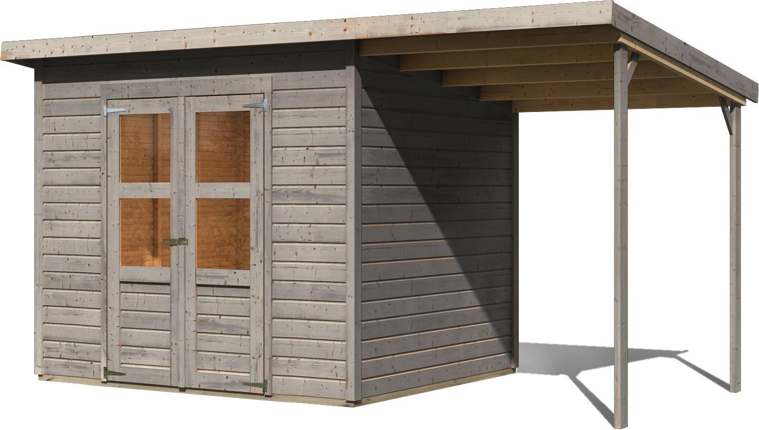 Karibu Holztechnik Karibu Gartenhaus Kano 5 im Set 28904