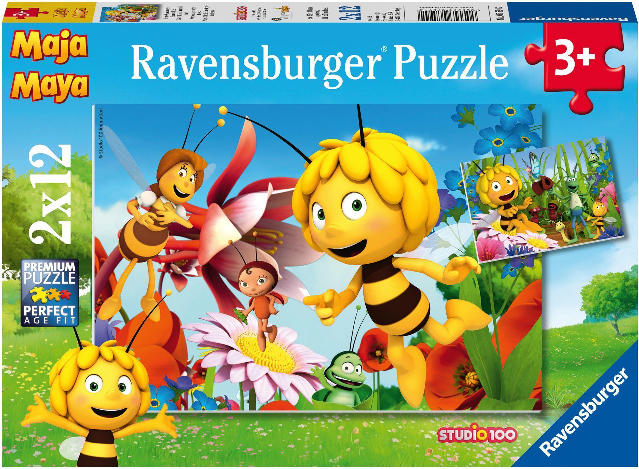 Ravensburger Spielverlag Biene Maja auf der Blumenwiese Ravensburger 07594