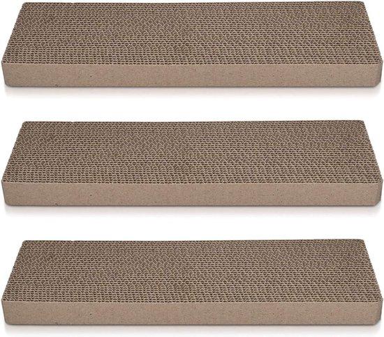 OEM Kartonnen Kattenspaß, 3 Stück, umkehrbar, gewellter Kattenspaß-Platte, Kattenspaß-Einwegplatten für Kattenspaß-Box (ST02) 2026