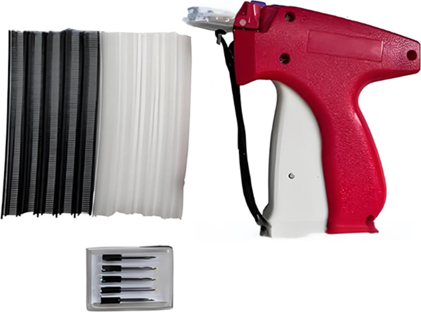 Gistuch Schnellkleidungsfixer Kleidung Quilt Angriff Mini Stich Hemming Waffe Micro Tagging Tool Rot rot