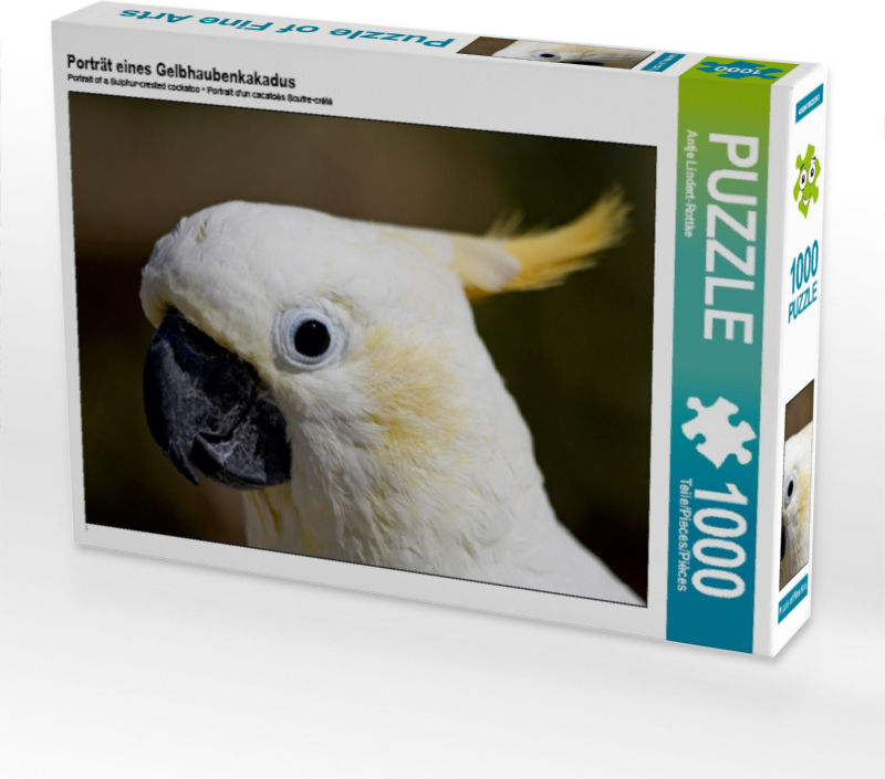 Calvendo Porträt eines Gelbhaubenkakadus 1000 Teile Puzzle quer 640x480mm, Lindert-Rottke Antje; 7436496