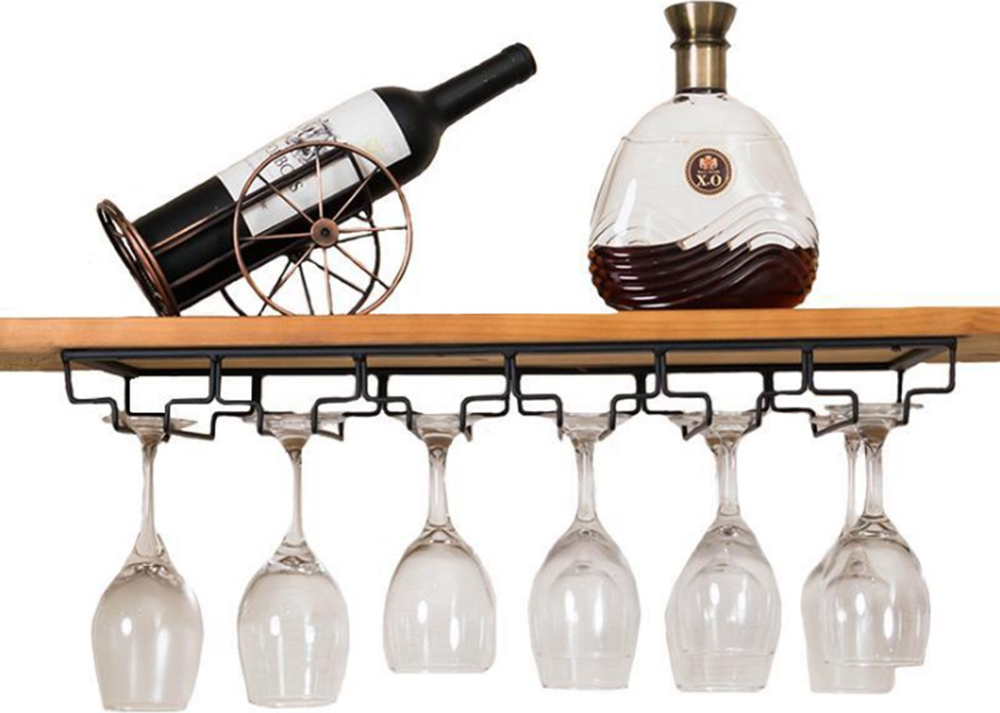 DazHom 5x Weinglashalter Gläserhalter Edelstahl Weinregale Cup Holder Weinbecherhalter Gläserhalterung für 12-18 Gläser 568158