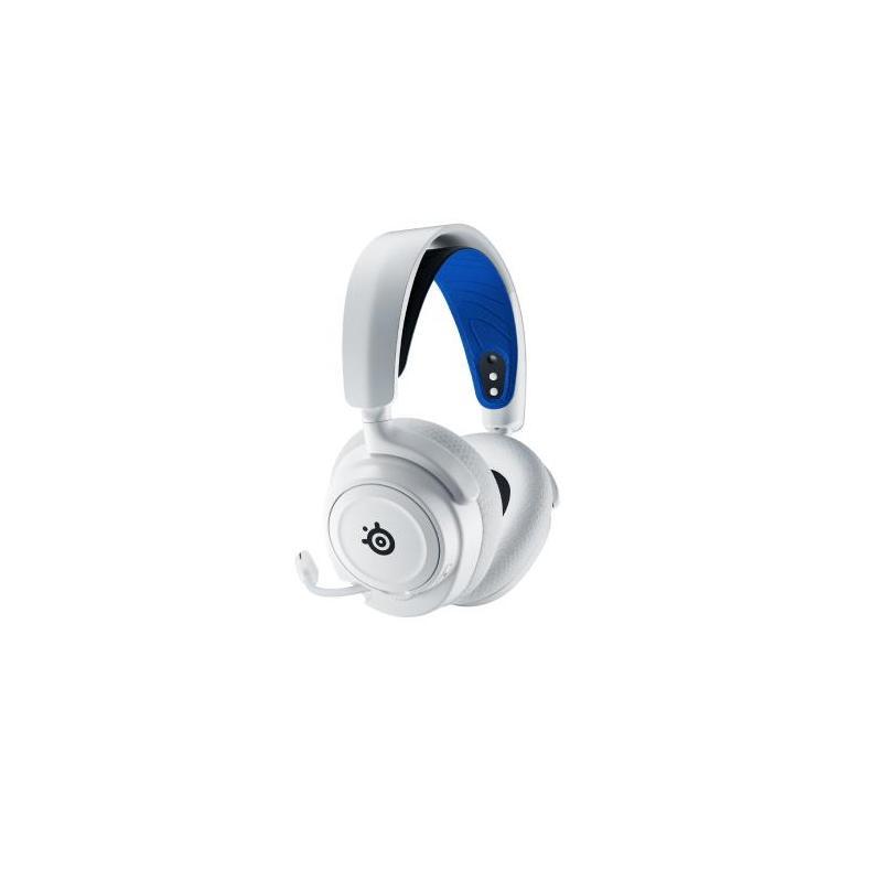 Steelseries ARCTIS NOVA 7P WHITE Slúchadlá s bezdrôtovou čelenkou na hlavu Bluetooth Blue