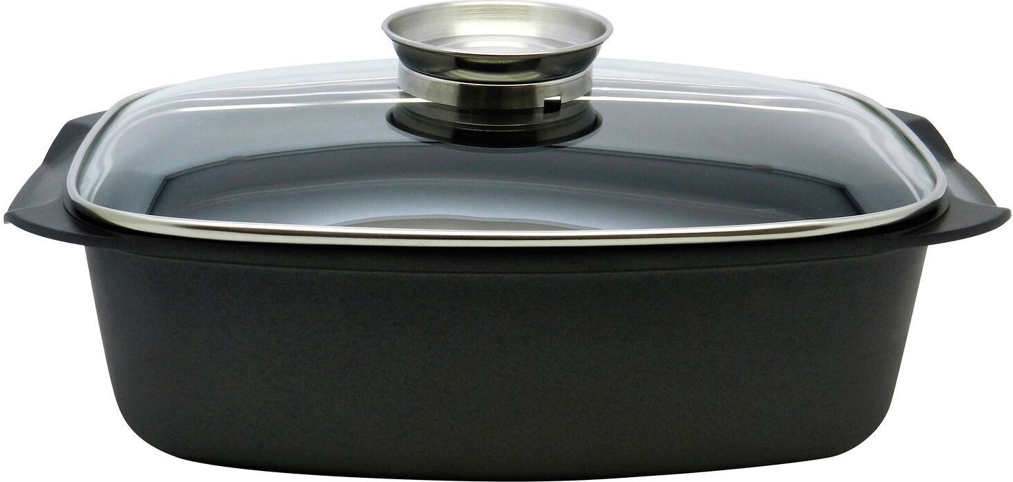 Buri Universalbräter 4,6l Aromabräter Schmortopf Bräter Bratentopf Kochtopf Topf