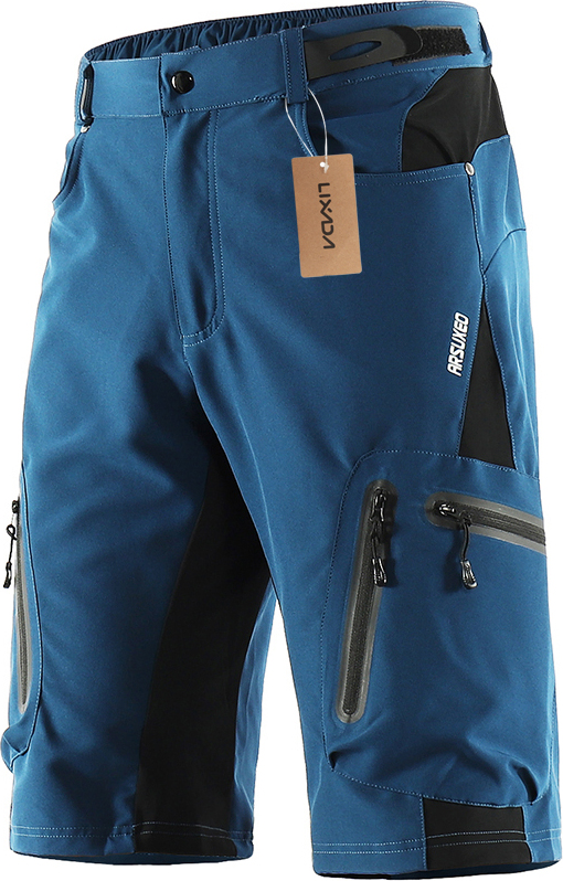 Lixada Baggy Shorts Radfahren Radfahren Hosen Atmungsaktiv Sport Loose Fit Shorts Outdoor Casual Radfahren Laufbekleidung mit Rei?verschluss