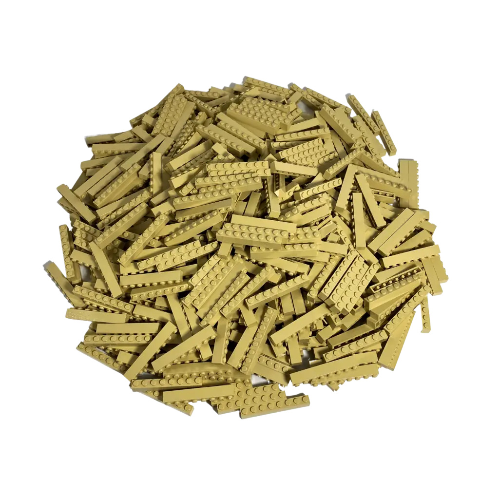 LEGO® 1x8 kociek Vysoké kocky Svetlá béžová - 3008 NEW! Množstvo 100x
