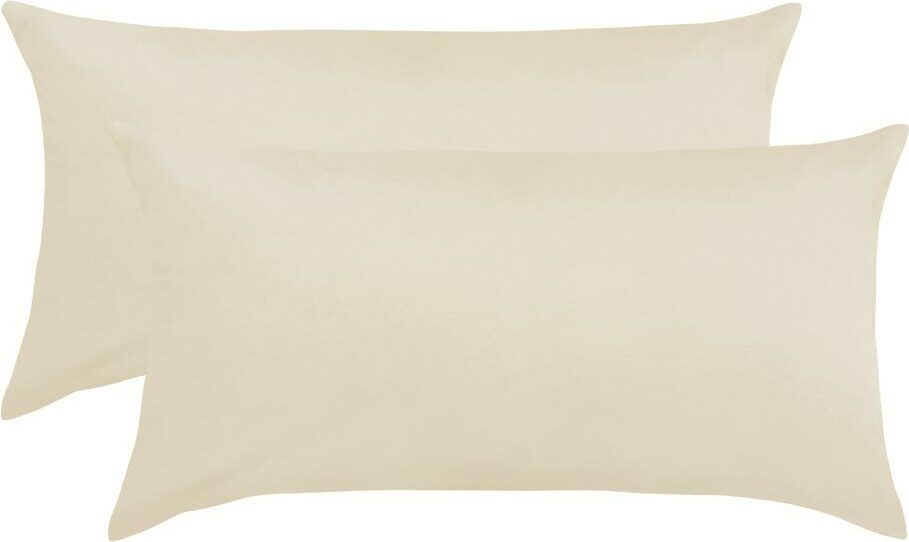 Bettwaren-Shop Single Jersey Kissenbezug Ulm 2er Pack 40x80 cm vanille
