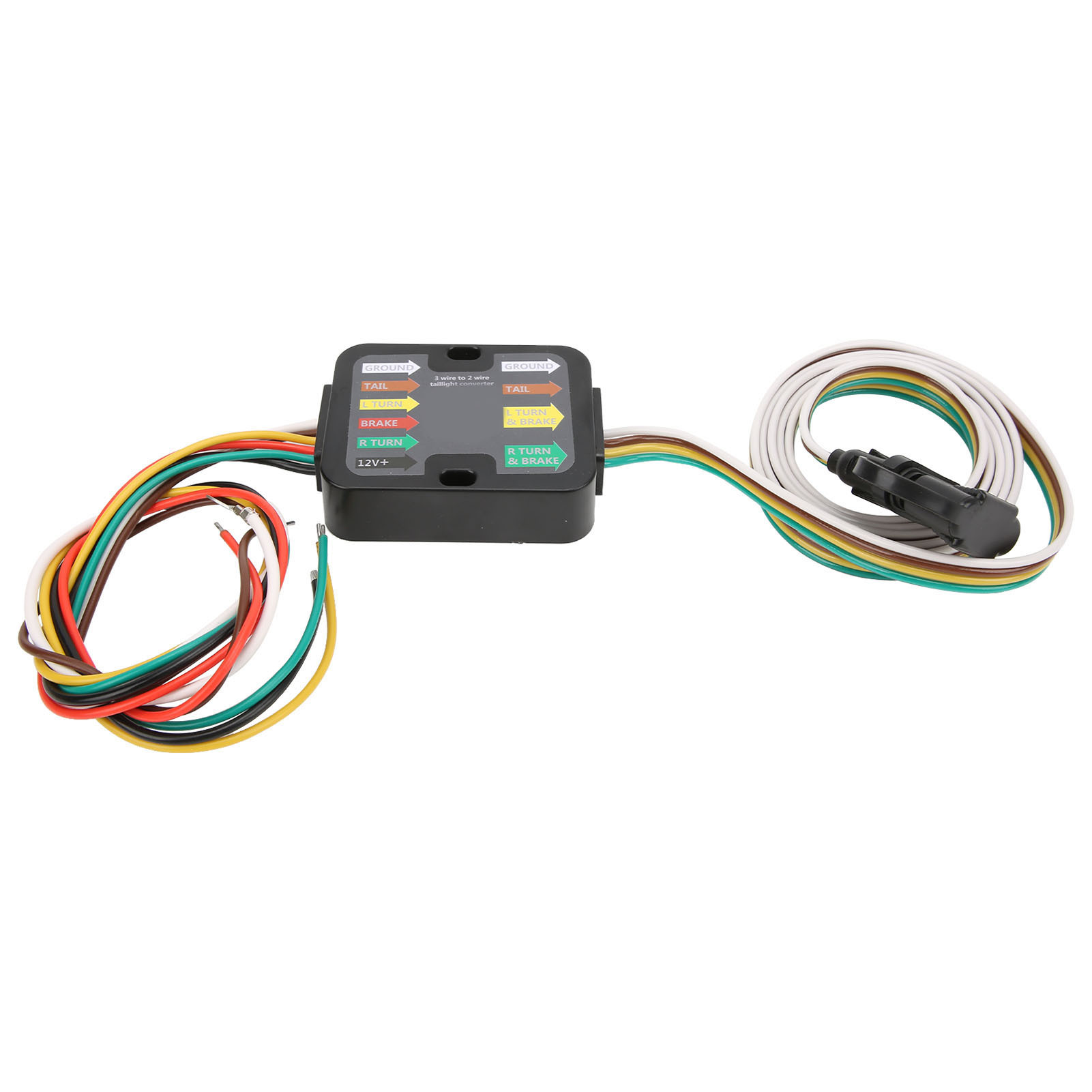 Cocosity Trailer Wiring Converter,Trailer Tail Light Converter,4 Way Trailer Tail Light Converter,Tail Light Converter Kit,RV Taillight Converter,Hitch Accessories