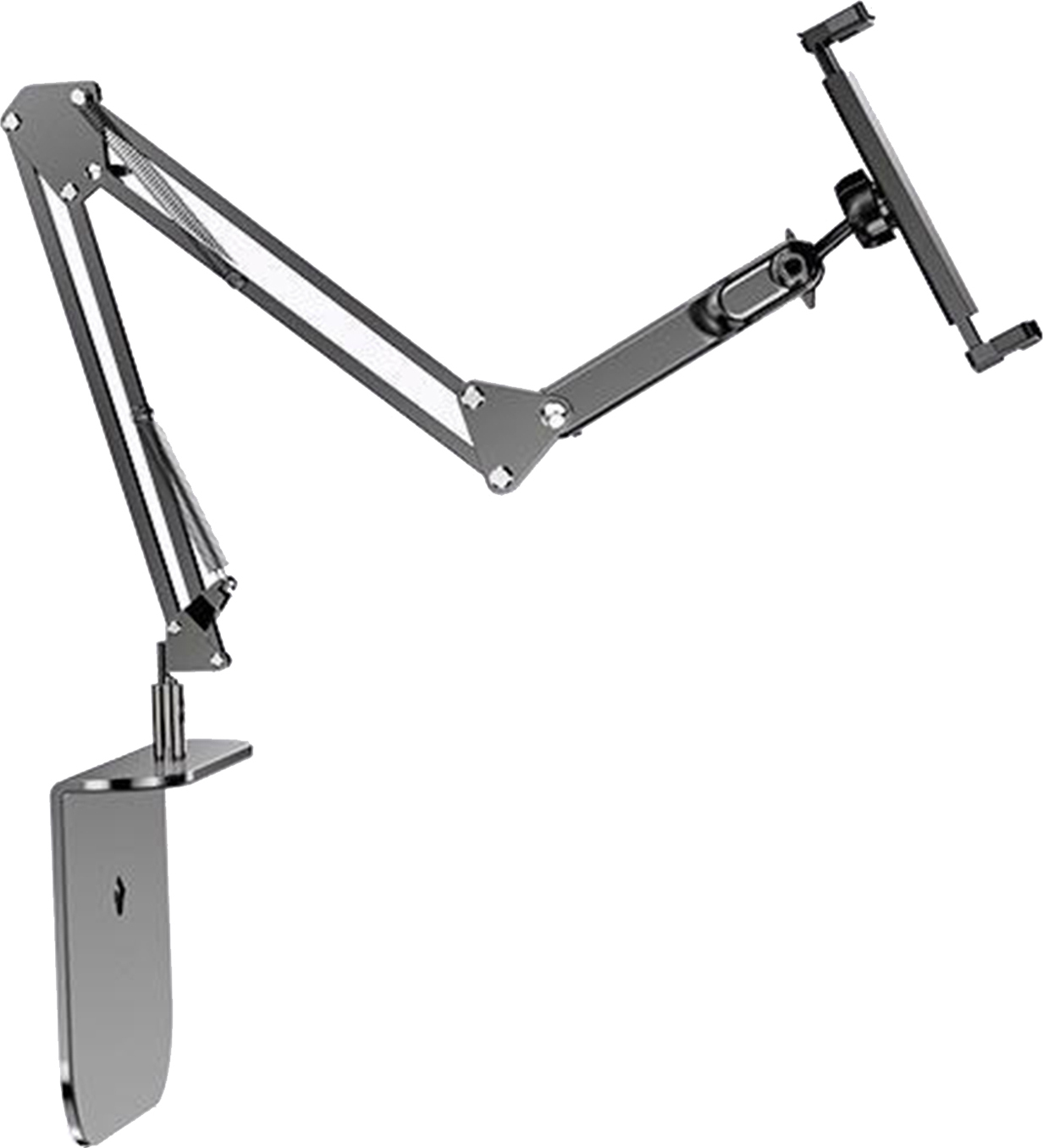 Shienfir Verstellbarer Tablet-Ständerhalter fürs Bett, Nachttisch-Telefonständer, elastischer Clip, Sofa-Telefonhalter, frei einstellbarer Winkel, Schreibtisch-Telefonhalterung für Kindle 4312221