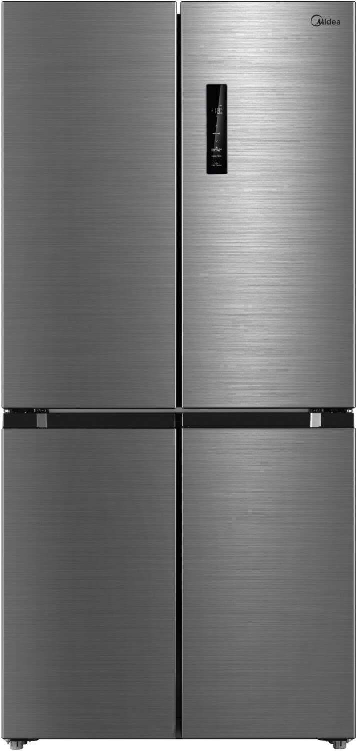 Midea MDRF632FIE46 Side-by-Side Kühlkombination Freistehend 474 l E Grau, Edelstahl, Weiß
