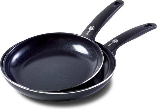 GreenPan GreenPan Cambridge Keramik-Bratpfannen-Set - Ø24 + Ø28 cm - Induktion