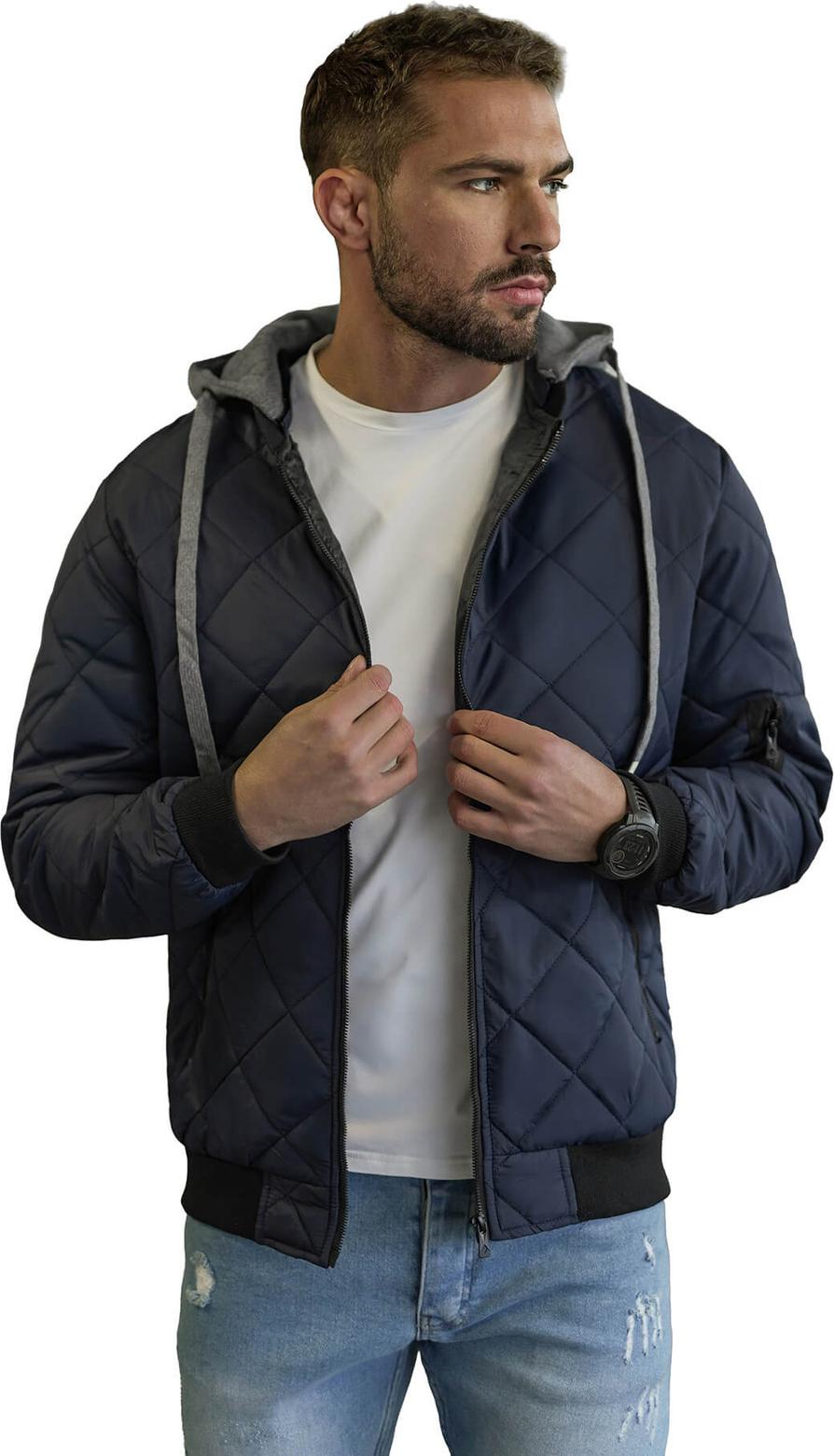 Herren Jacke Dunkelblau OZONEE JS/8M986/215Z L