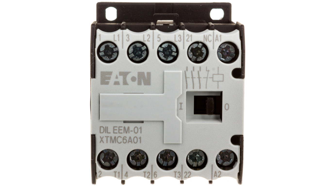 Eaton Leistungsschütz, 24 V 50/60 Hz, 3-polig, 380 V 400 V, 3 kW, Kontaktbestückung Ö = Öffner= 1 Ö, Schraubklemmen, Wechselstrombetätigung 051621 tim_39277