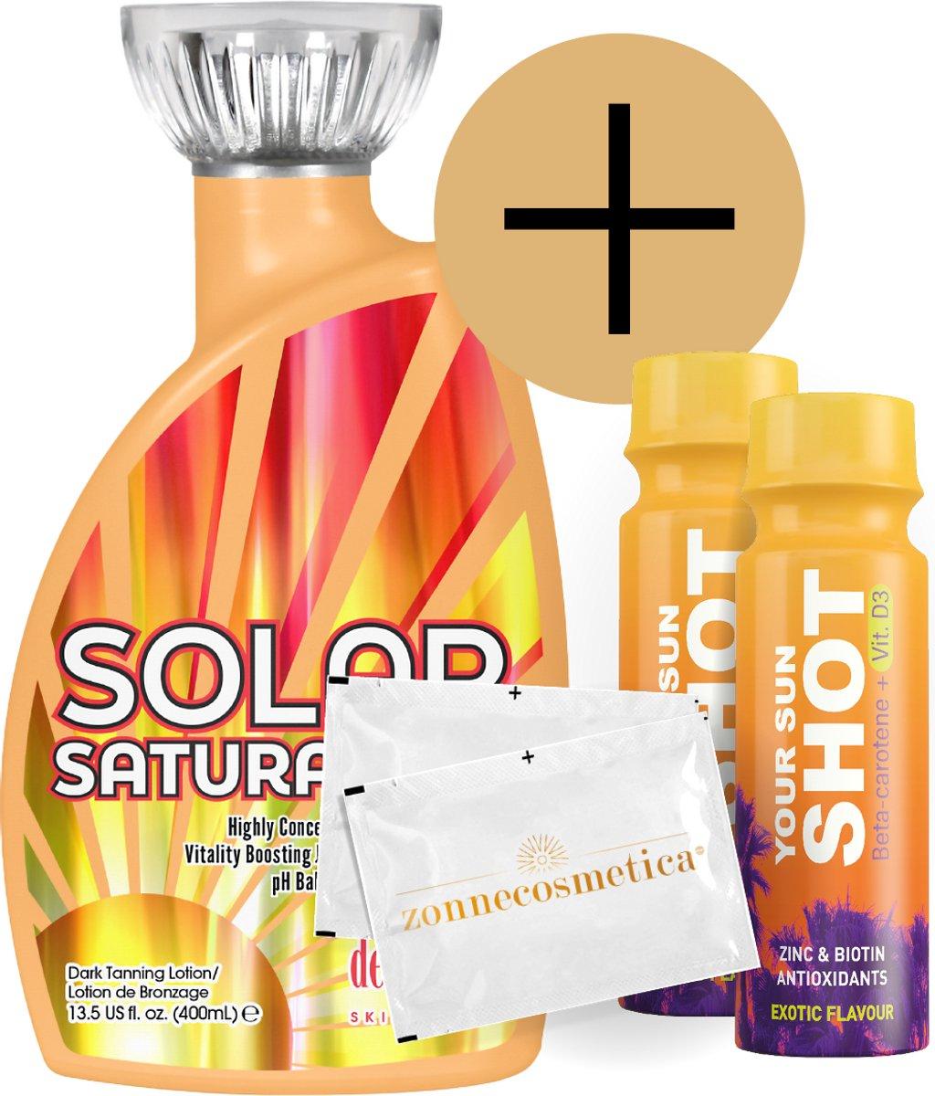 Devoted Creations - Solar Saturation + 2 Your Sun Shots + 2 Erfrischende tücher DC-DCSSAT