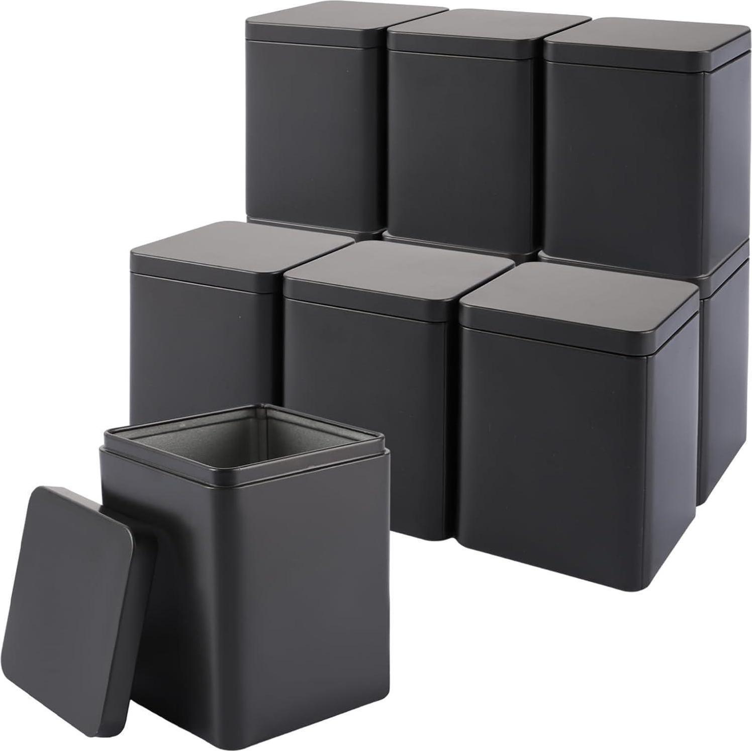 Sonstige Teedosen für losen Tee Metall 10 Stück 90g Earl Grey 8x8x11cm