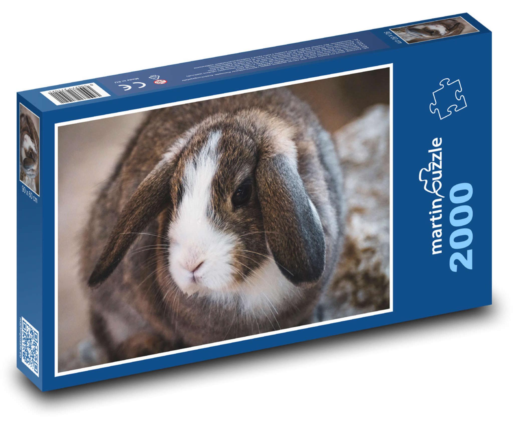 MCprint martinpuzzle - Puzzle 2000 Teile - Schafskaninchen - Ohren, Tier