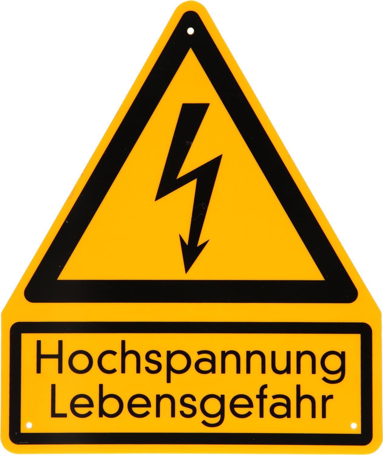 KS Tools Warnschild Hochspannung, Lebensgefahr 117.2483