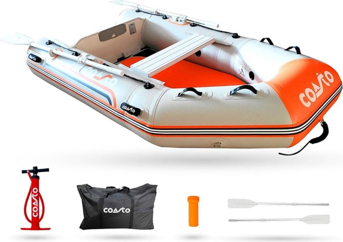 COASTO Schlauchboot mit Dropstitch Boden Dingi Beiboot Motorboot Ruderboot 270cm Shoe