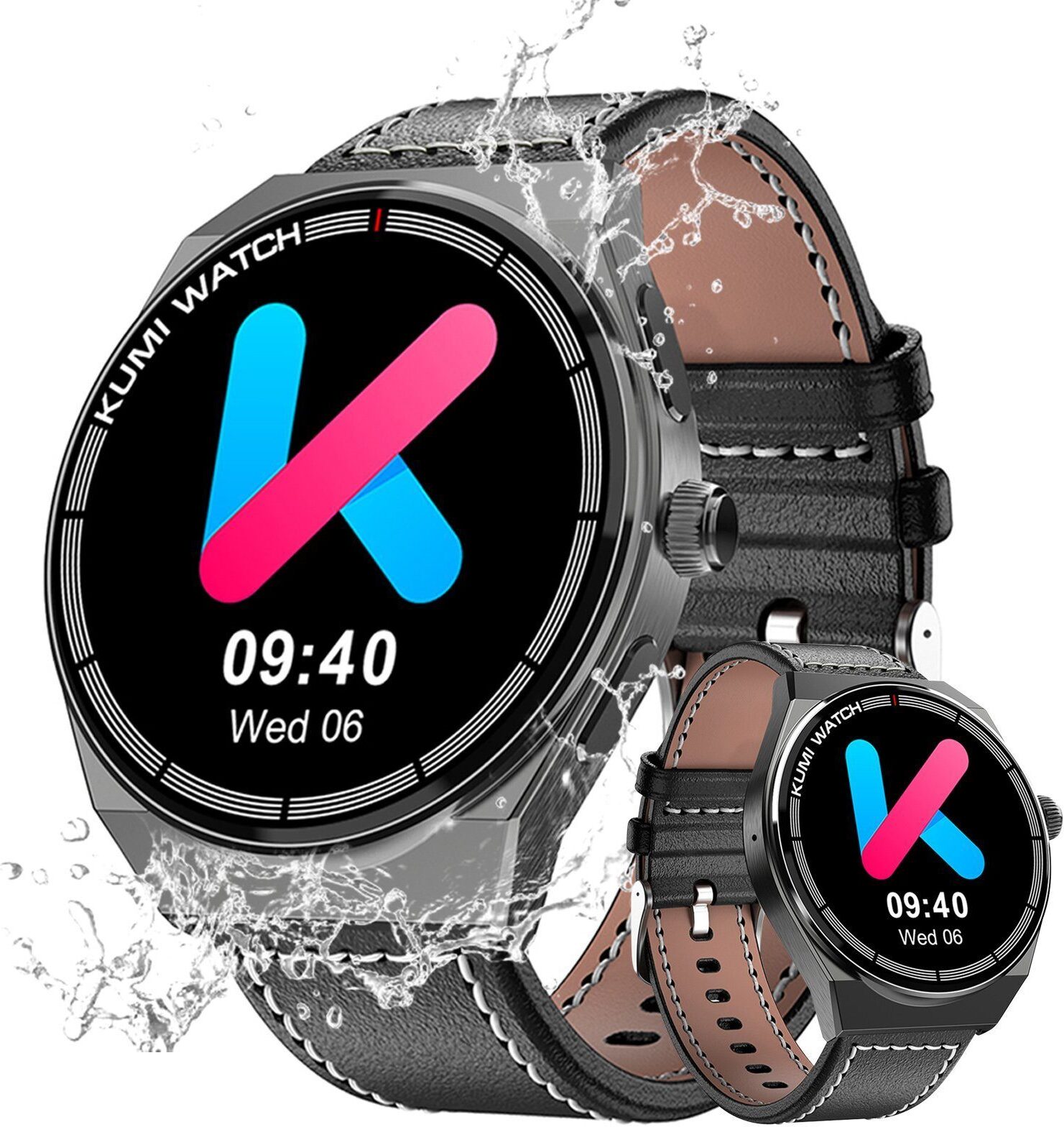 DTC GmbH Smartwatch, für Damen Herren, Sportuhr Armbanduhr, Fitnessuhr, Uhren Tracker, 1.39 Zoll Smartwatch, mit 100+ Sportmodi, für iOS/Androi CT0802