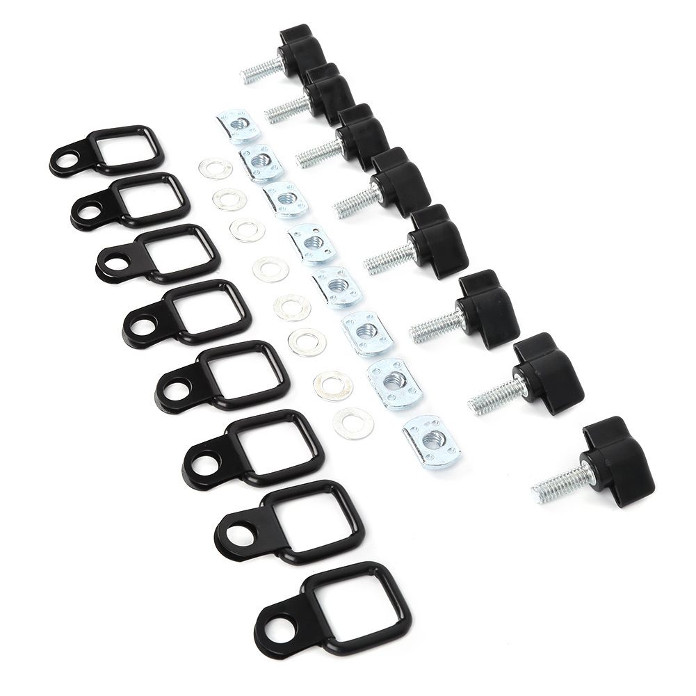 Cocosity Hardtop Schnellabbau,Hardtop Schnellbefestigung,Hardtop Schnellabbau D-Ring,Hardtop Schnellabbau Kit Fit für Jeep Wrangler