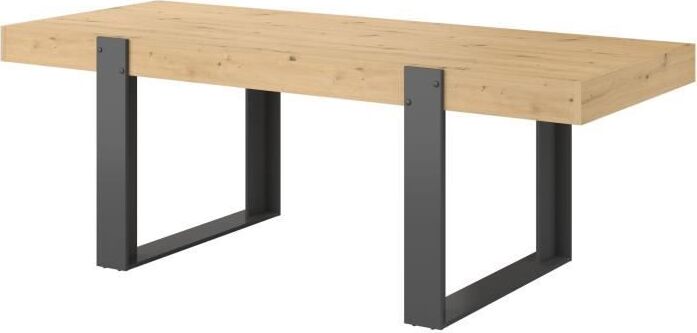 Youdoit Rechteckiger Esstisch im Industriestil – Spanplatte – 224 x 93 x Höhe 79 cm 0397TABL