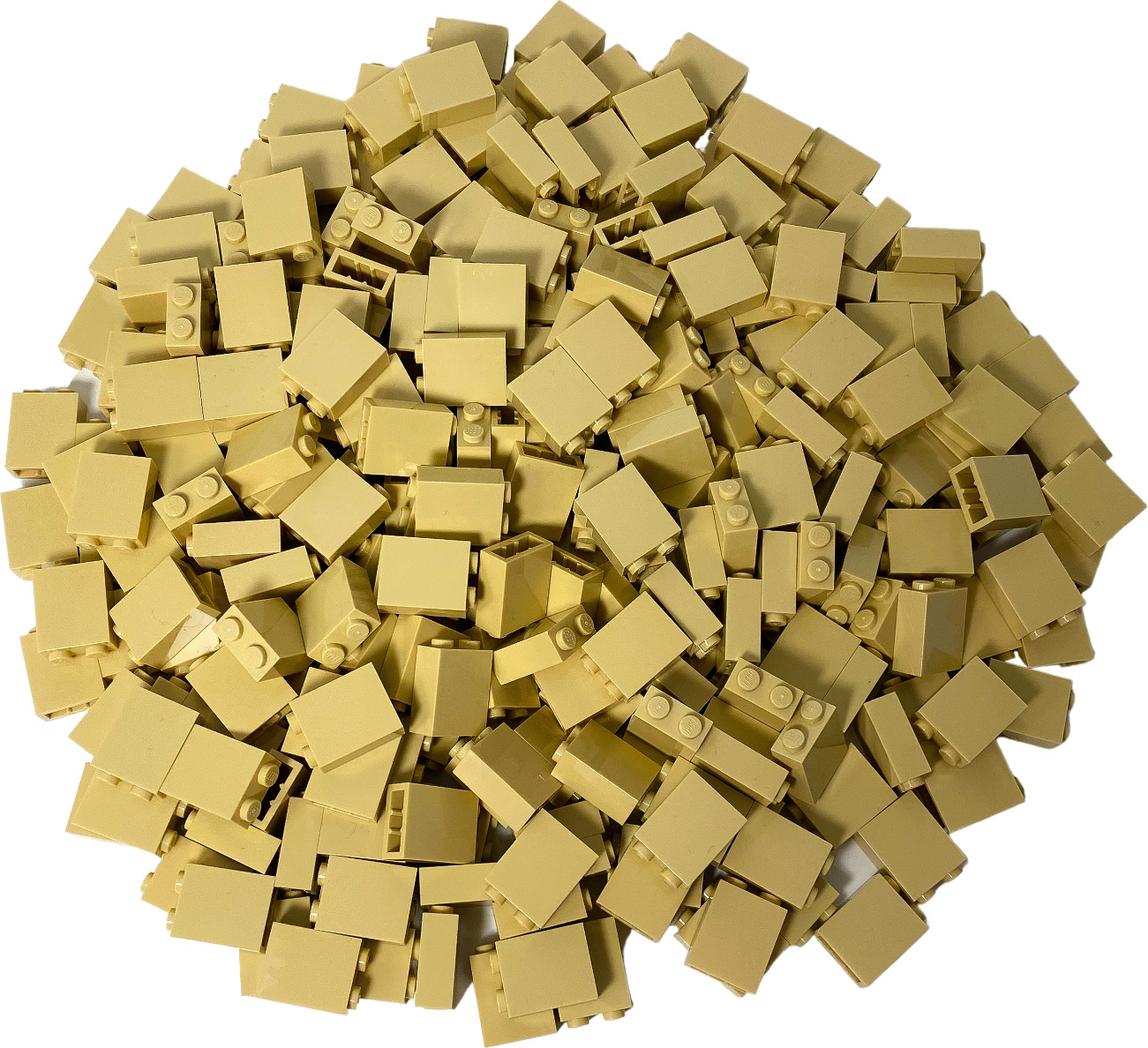 LEGO® 1x2x2 kocky Vysoké kamene Svetlá béžová - 3245c NOVINKA! Množstvo 100x