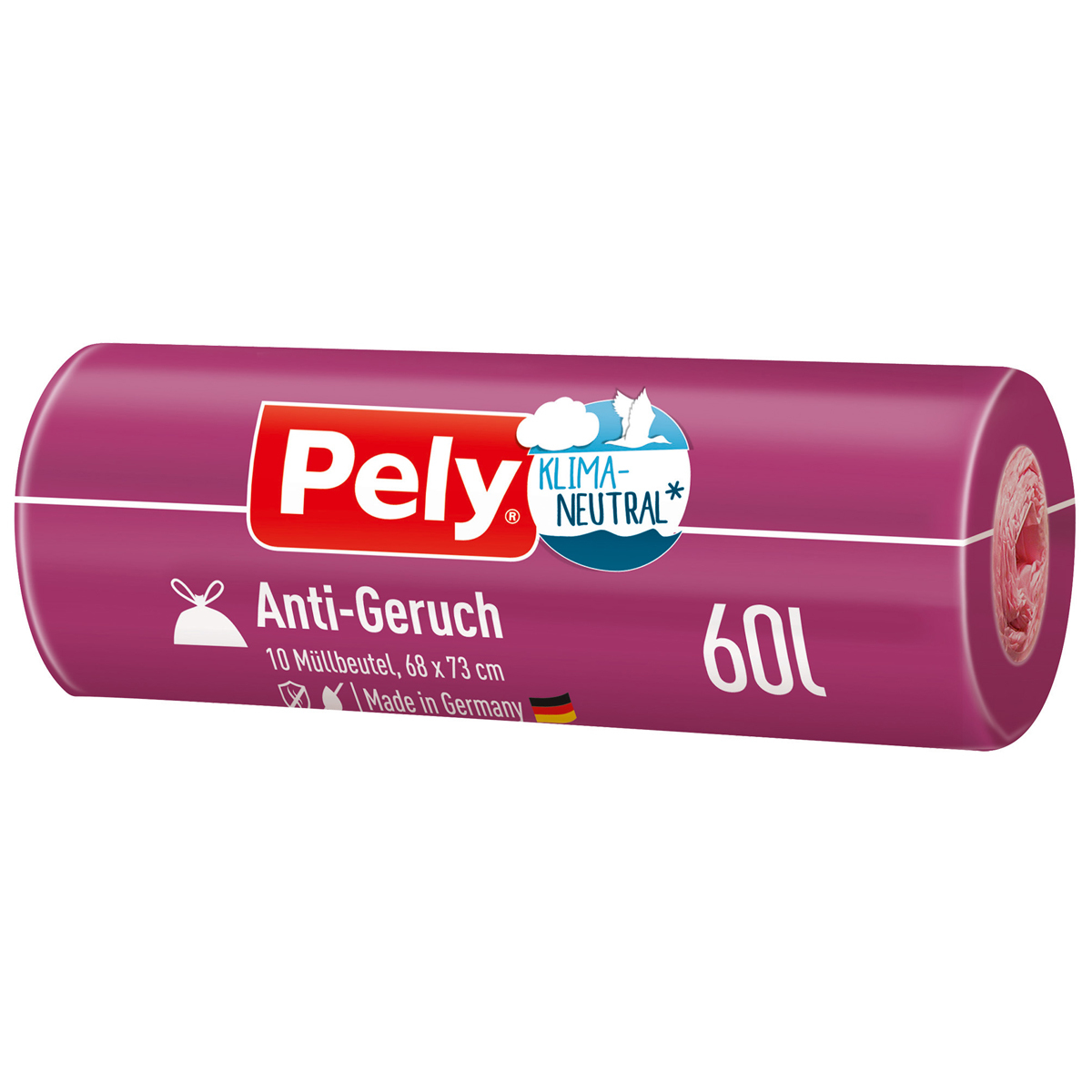 Pely Klimaneutral Anti Geruch praktisch mit Zugband 60L 10 Stück 842035
